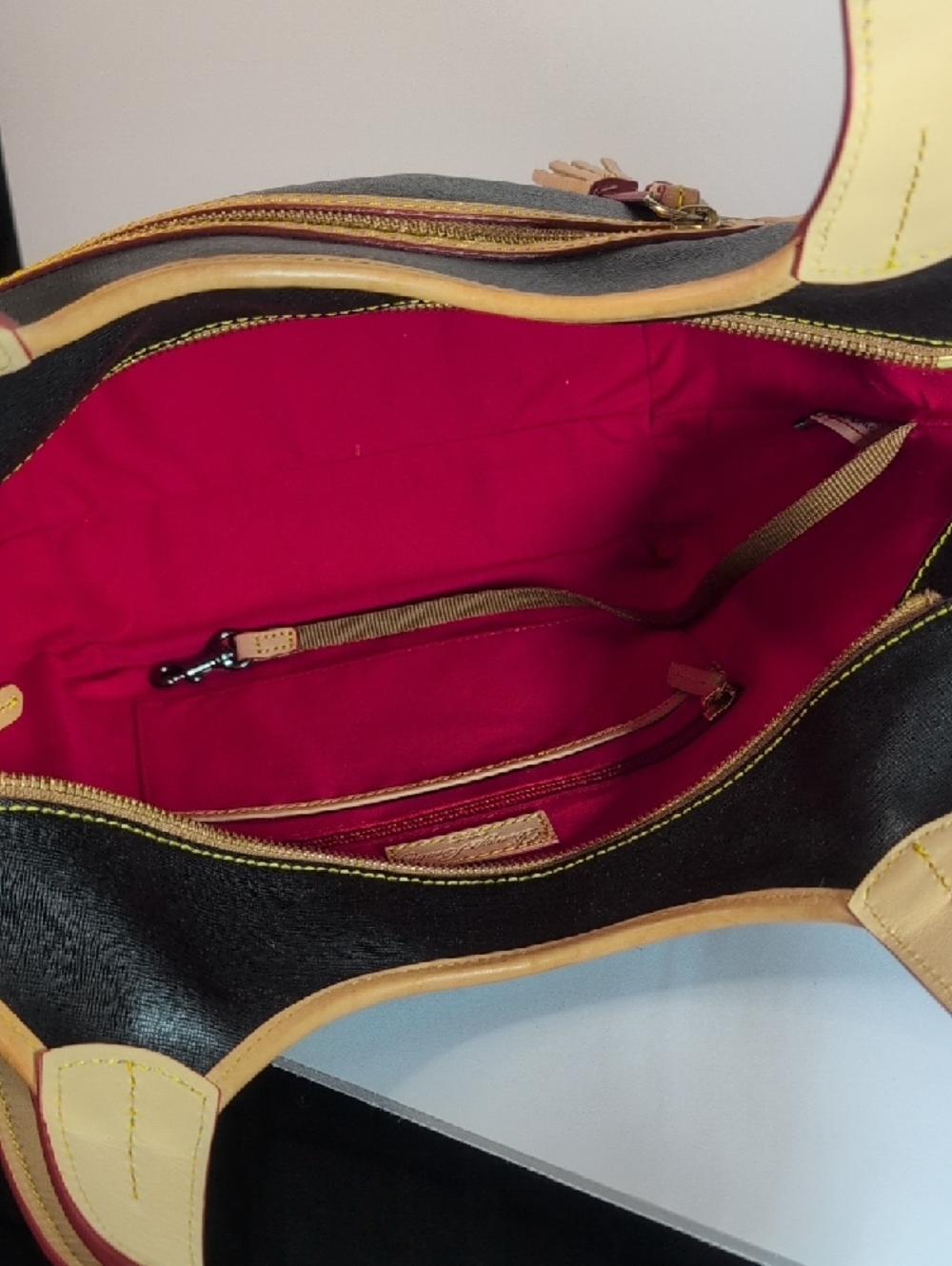 Dooney & Bourke Maddie Leather Tote Satchel - Picture 7 of 13